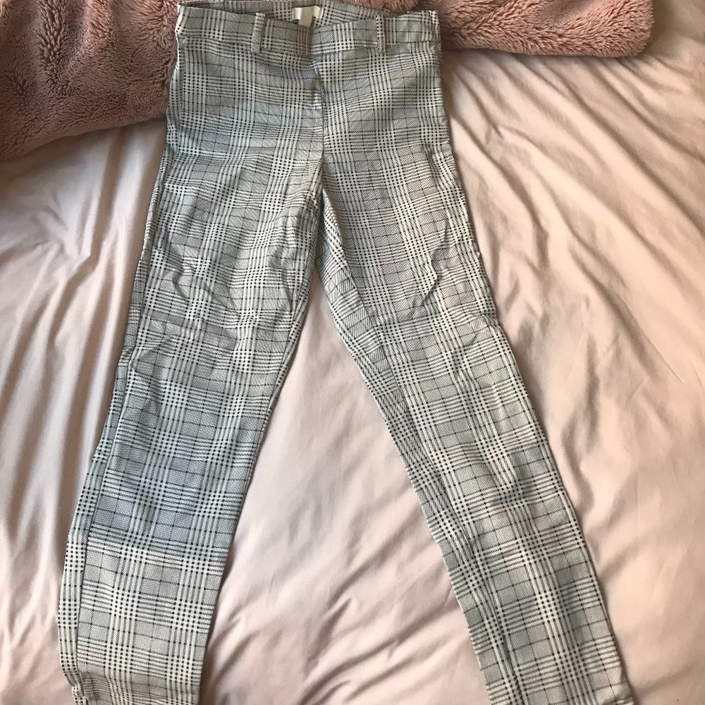 Plaid Stretch Pants